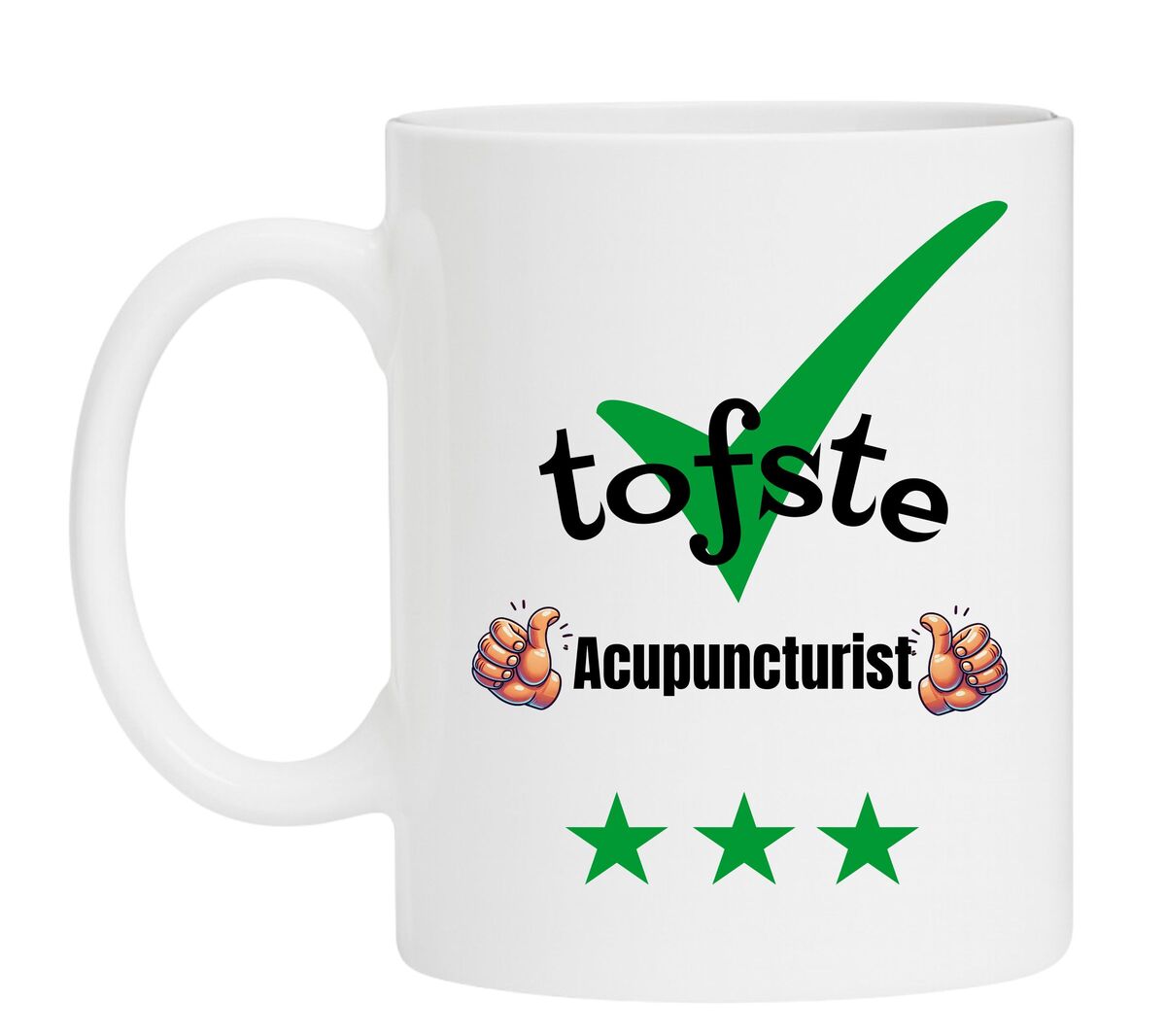 Een Koffiemok speciaal voor de tofste Acupuncturist