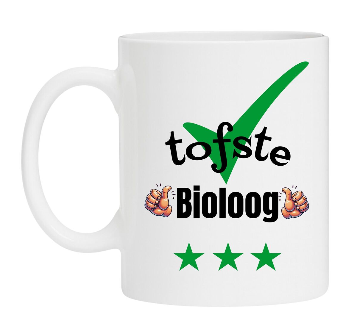 Een Koffiemok speciaal voor de tofste Bioloog