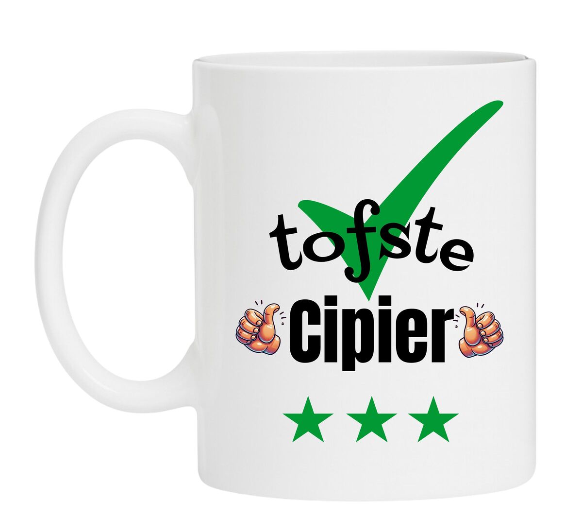 Een Koffiemok speciaal voor de tofste Cipier