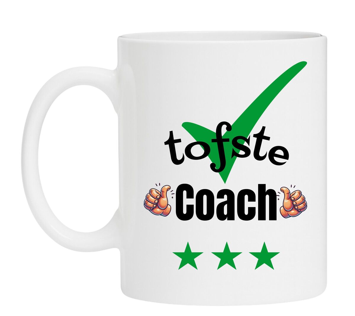 Een Koffiemok speciaal voor de tofste Coach