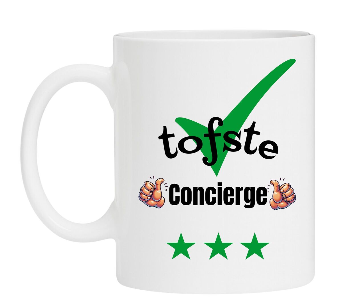 Een Koffiemok speciaal voor de tofste Concierge