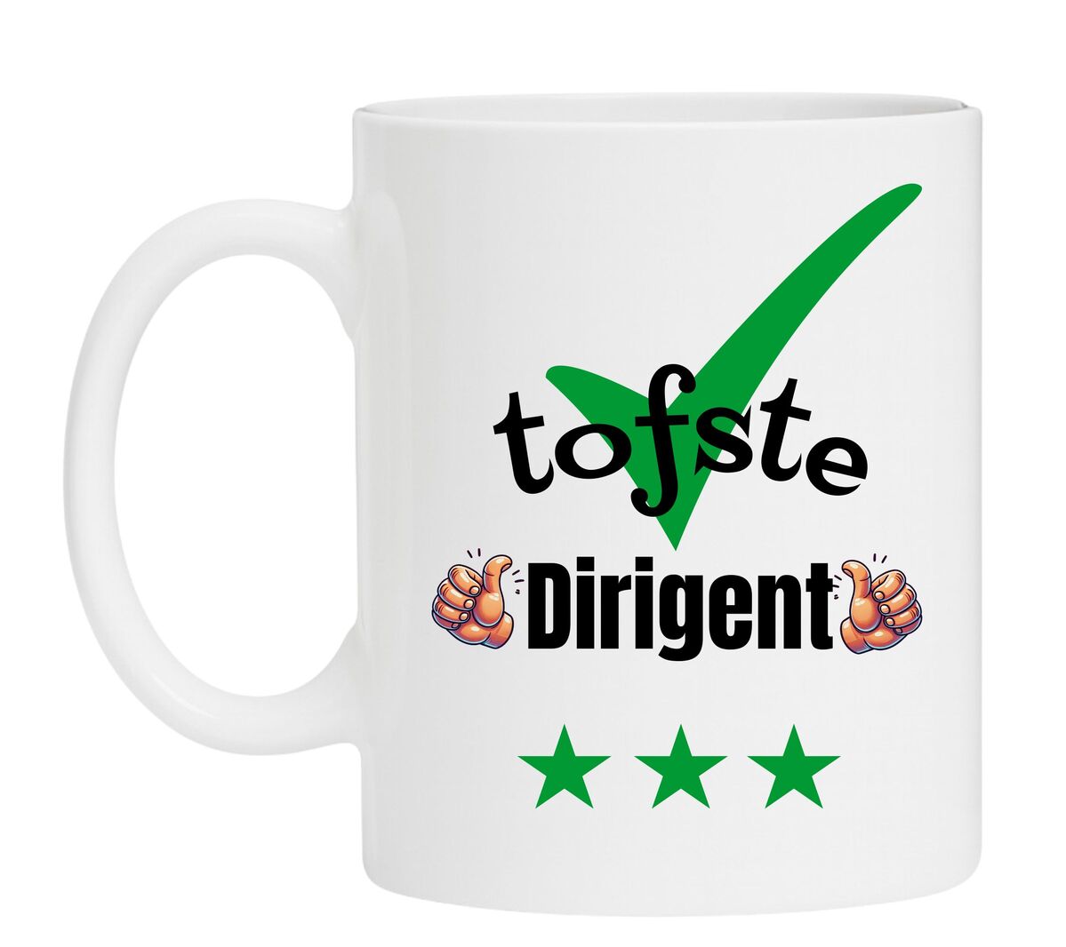 Een Koffiemok speciaal voor de tofste Dirigent