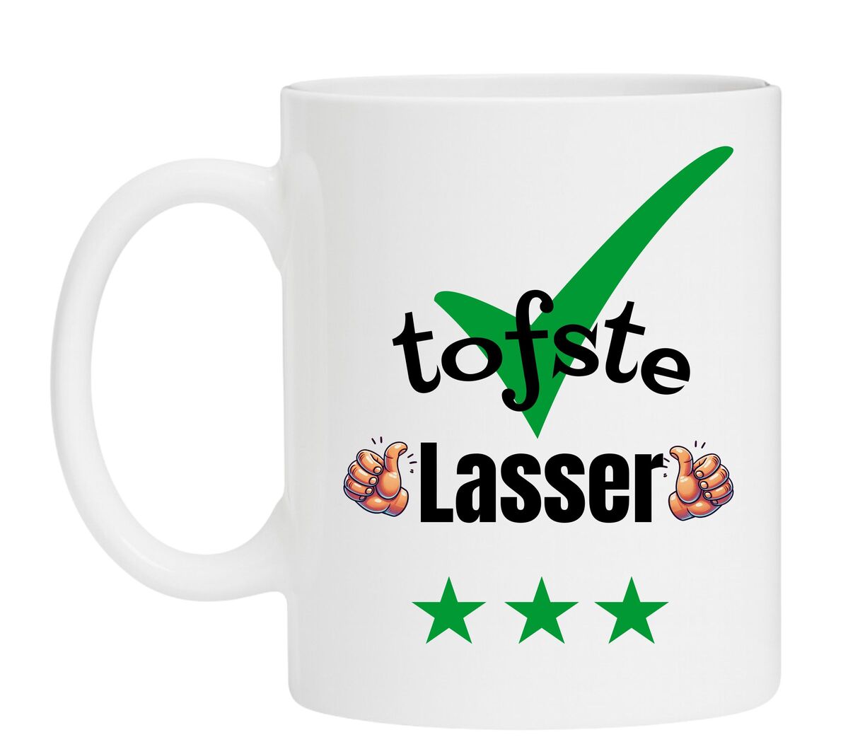 Een Koffiemok speciaal voor de tofste Lasser