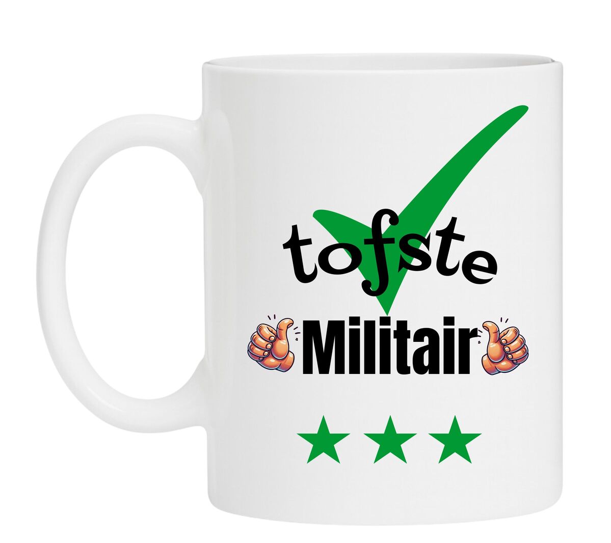 Een Koffiemok speciaal voor de tofste Militair