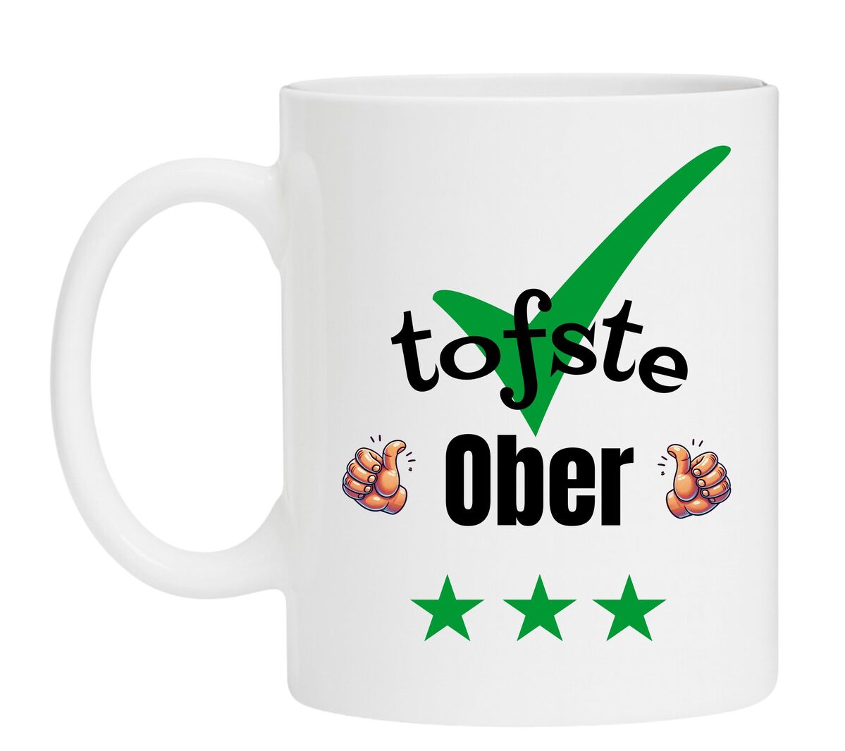 Een Koffiemok speciaal voor de tofste Ober