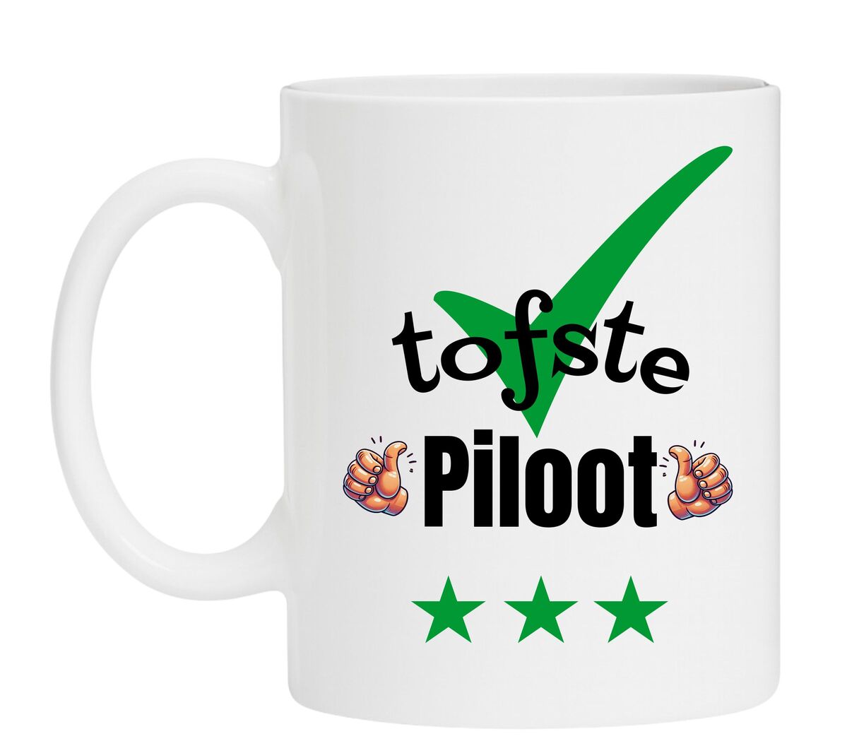 Een Koffiemok speciaal voor de tofste Piloot