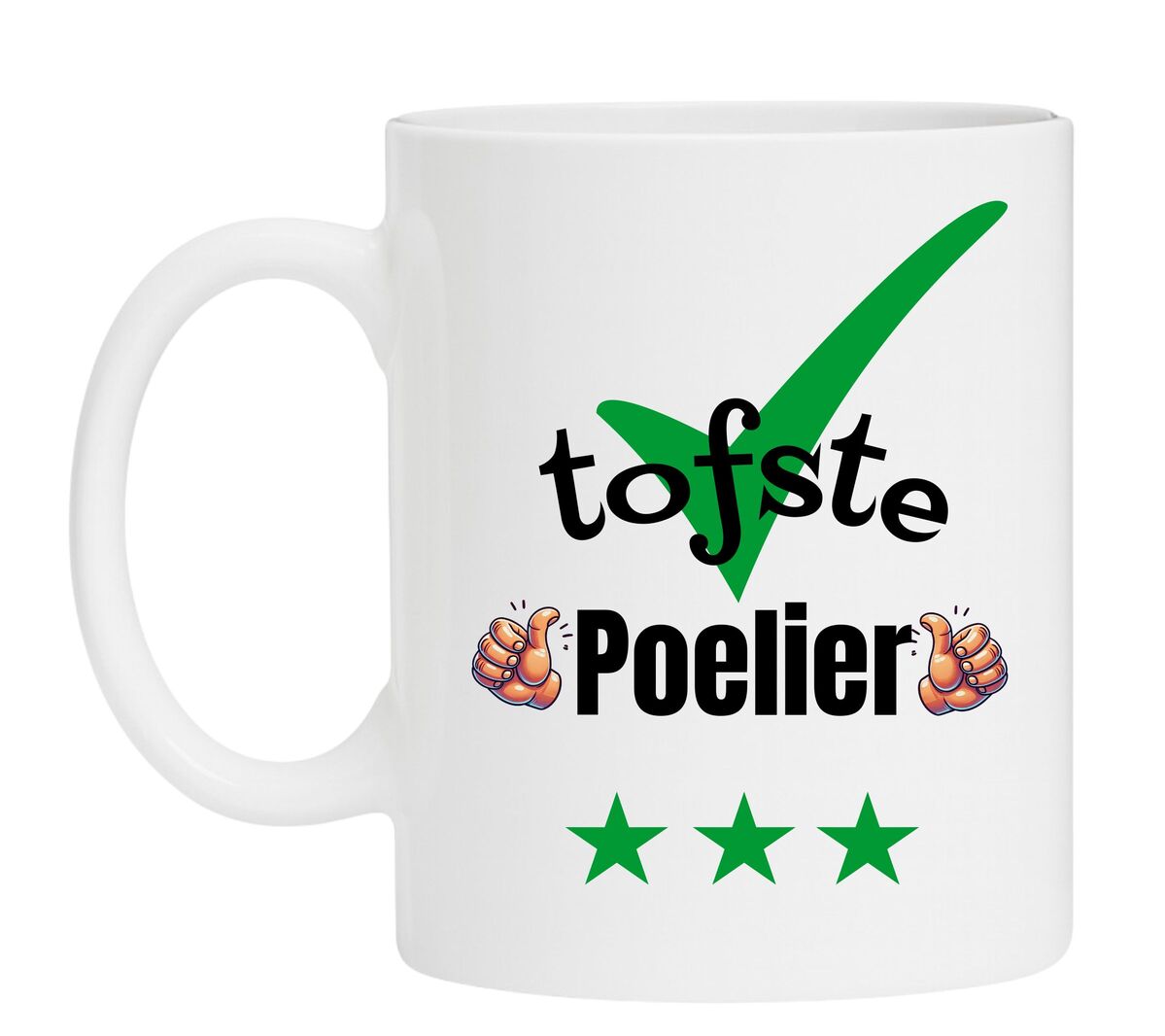 Een Koffiemok speciaal voor de tofste Poelier