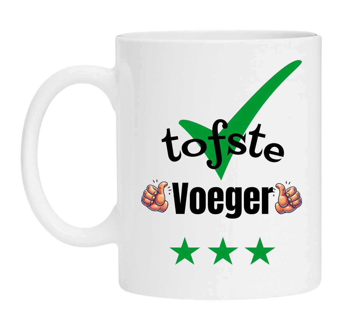 Een Koffiemok speciaal voor de tofste Voeger