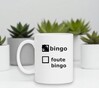 foto 4 Foute bingo mok witte bingo Vakjes mok met aangevinkt bingo