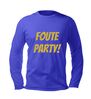 foto 2 Foute party longsleeve shinen in glitter goud