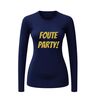 foto 7 Foute party longsleeve shinen in glitter goud