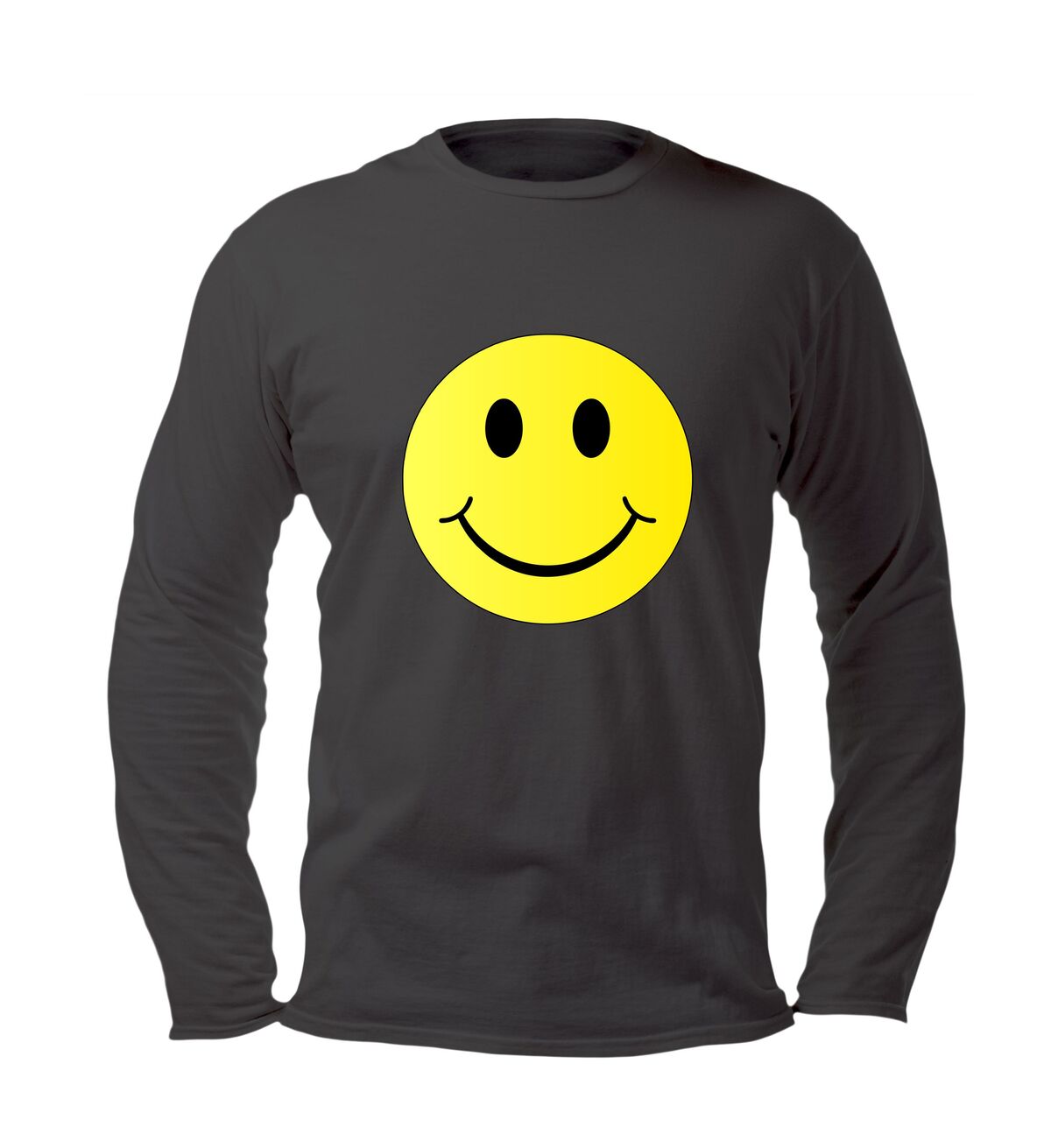 Good vibes longsleeve met gele smiley
