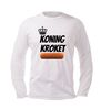 foto 4 Longsleeve unisex shirt koning Kroket met Kroket afbeelding