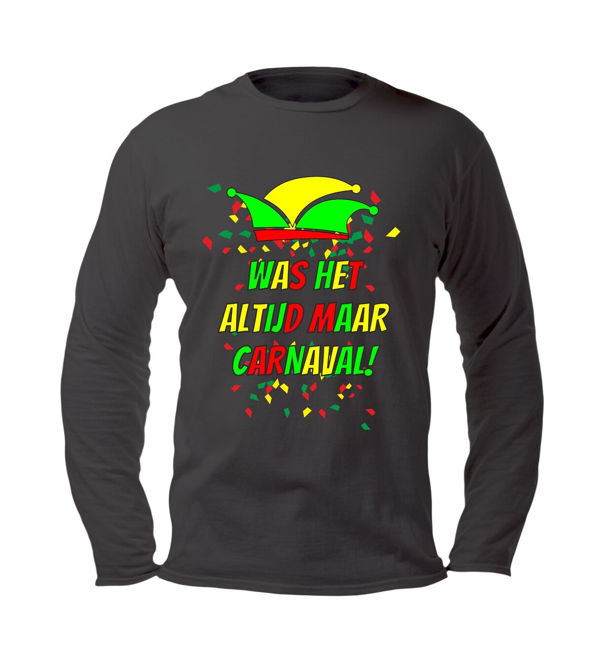 Longsleeve was het altijd maar carnaval feest het hele jaar door