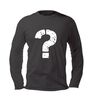 foto 1 Mystery unisex longsleeve met iconisch vraagteken vintage design