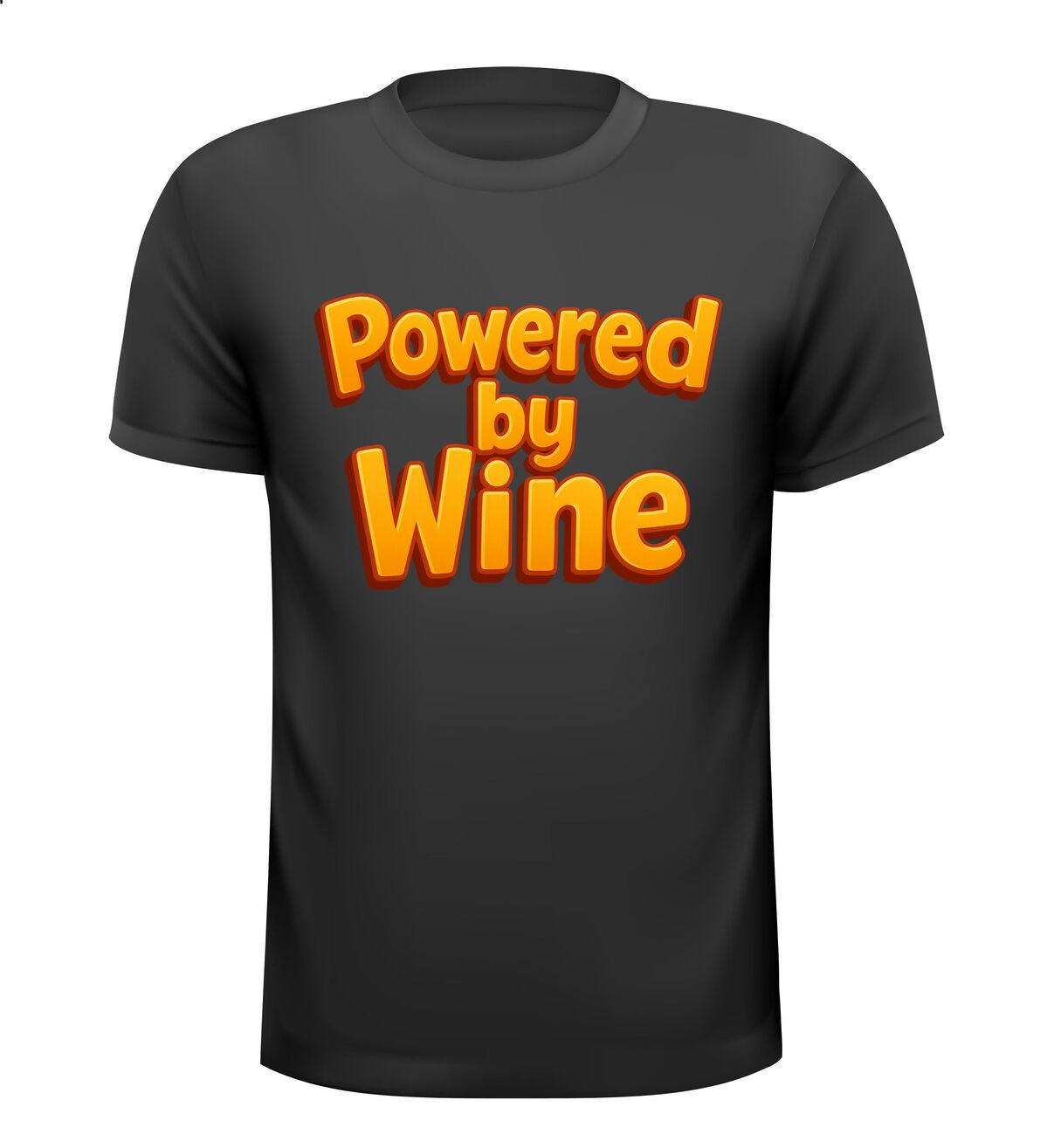 Powered by wine shirtje