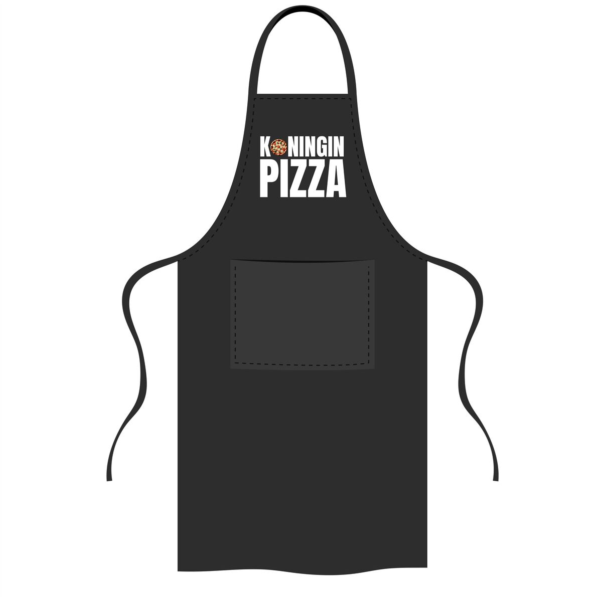 Schort met tekst koningin Pizza perfect voor pizza liefhebbers