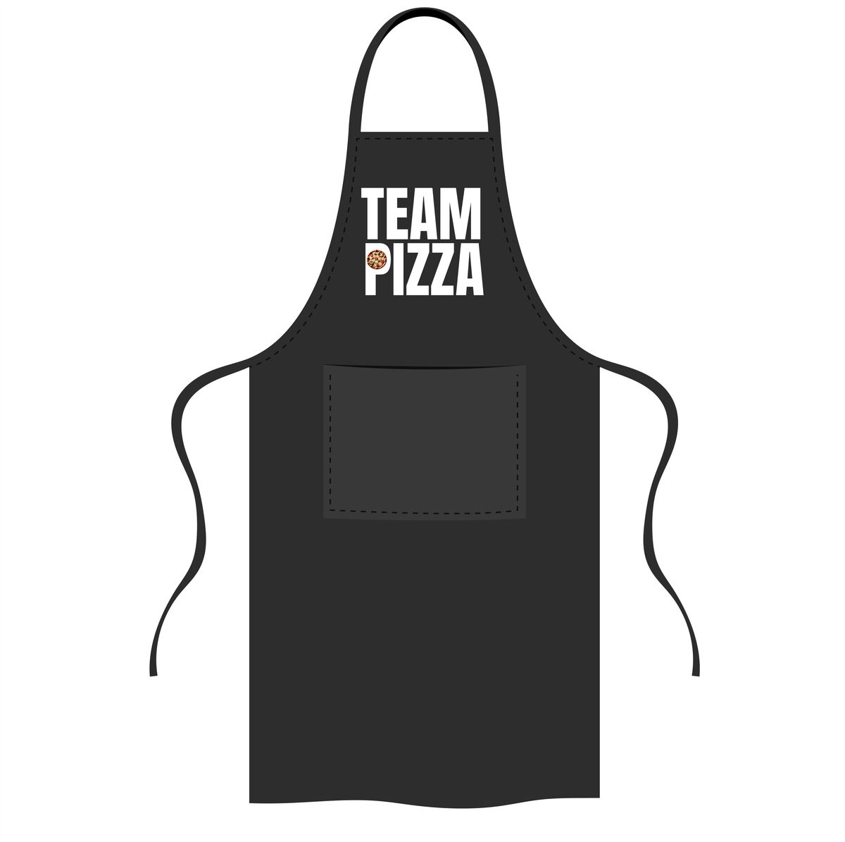 Schort met tekst team pizza perfect voor pizza liefhebbers