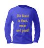 foto 2 Unisex longsleeve dit feest is wel fout maar wel goud glitter Edition