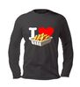 Unisex longsleeve i love friet perfect voor patat fans