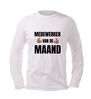 foto 4 Unisex longsleeve medewerker van de maand humoristisch en motiverend bedrijfsshirt