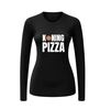 foto 5 Unisex longsleeve met tekst koning pizza en pizza print