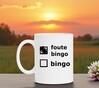 foto 2 Witte koffiemok bingo tekst met foute bingo twist  perfect voor Cadeau tijdens bingo avonden