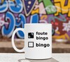 foto 4 Witte koffiemok bingo tekst met foute bingo twist  perfect voor Cadeau tijdens bingo avonden