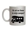 Zilveren glitter Mok Ik zat liever in mijn camper camper liefhebber Gift