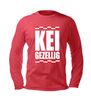 foto 3 Brabantse keigezellig unisex longsleeve  rood-Wit geblokte carnavals favoriet