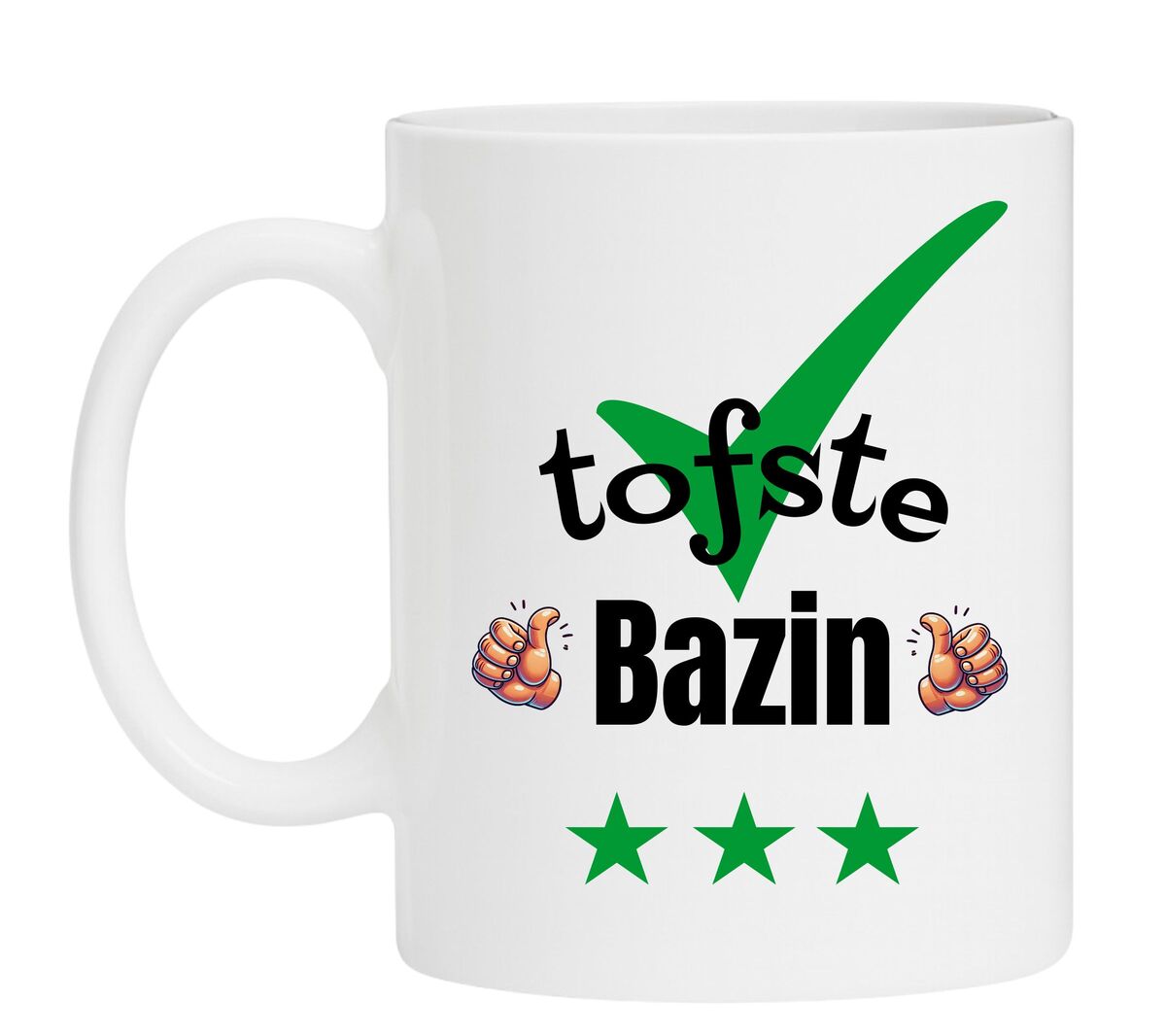 Een leuke mok speciaal voor de tofste Bazin