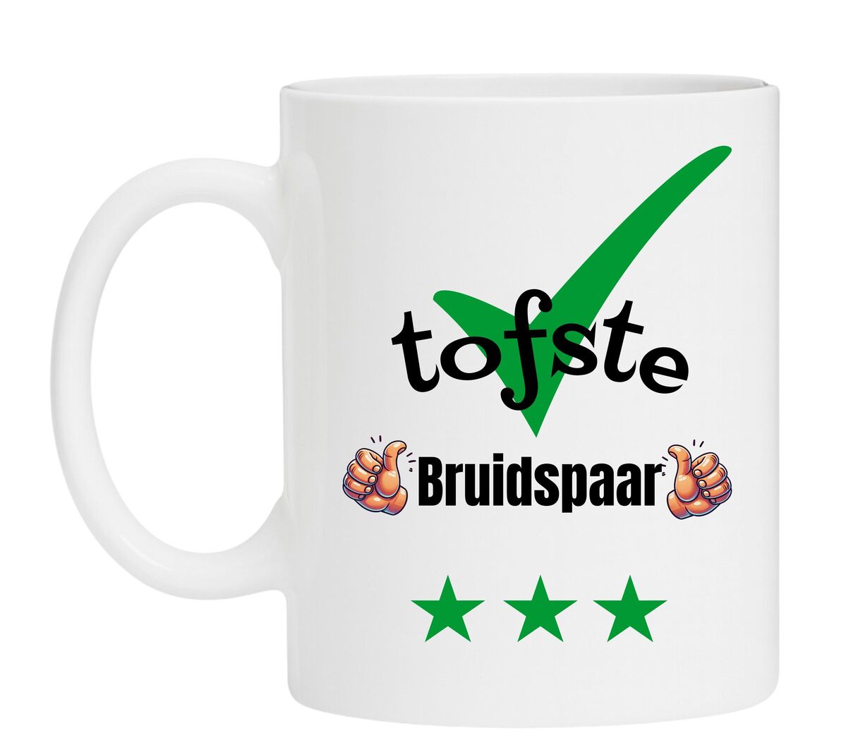 Een leuke mok speciaal voor de tofste Bruidspaar