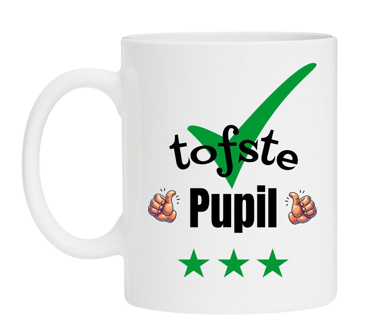 Een leuke mok speciaal voor de tofste Pupil