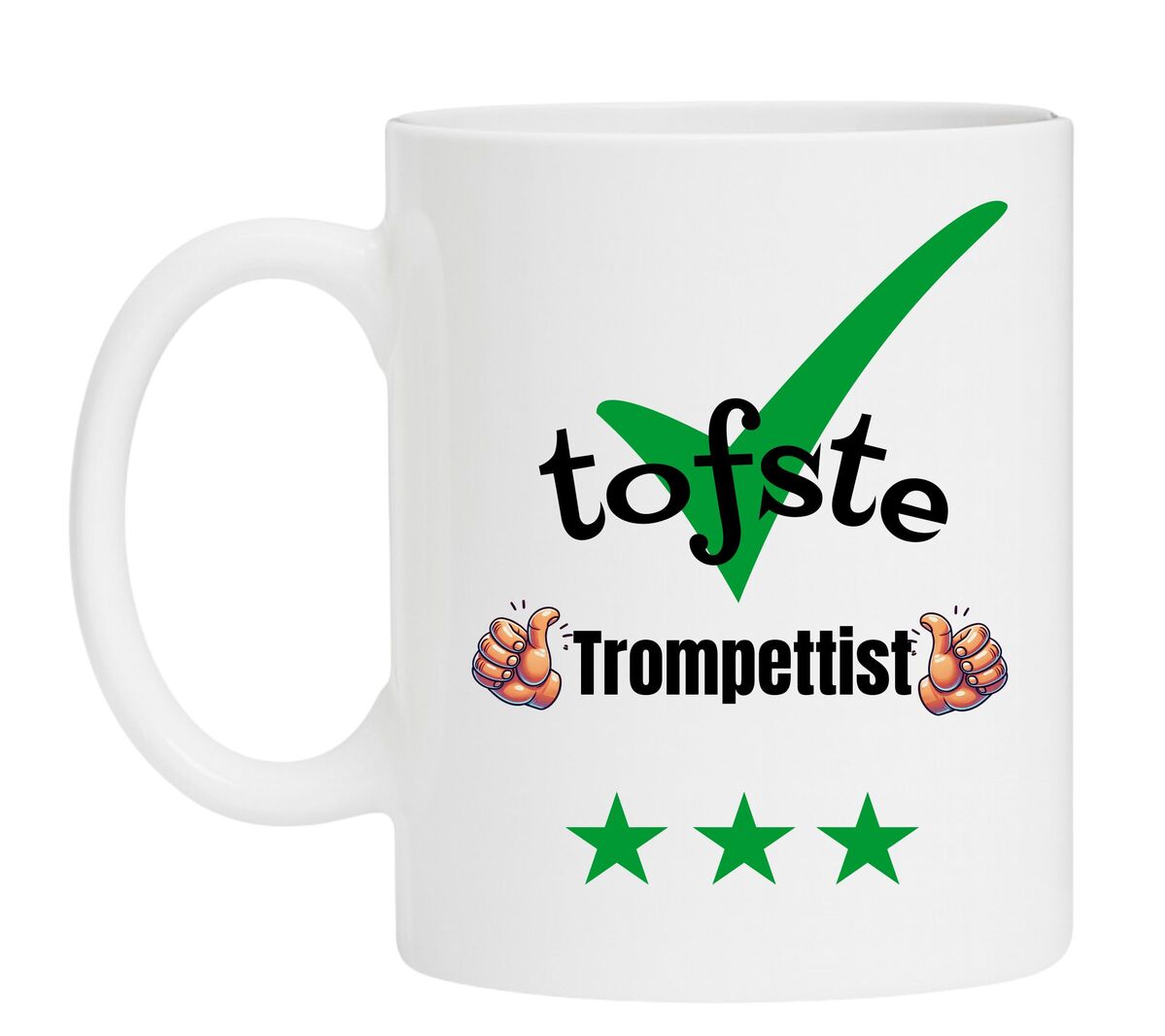Een leuke mok speciaal voor de tofste Trompettist
