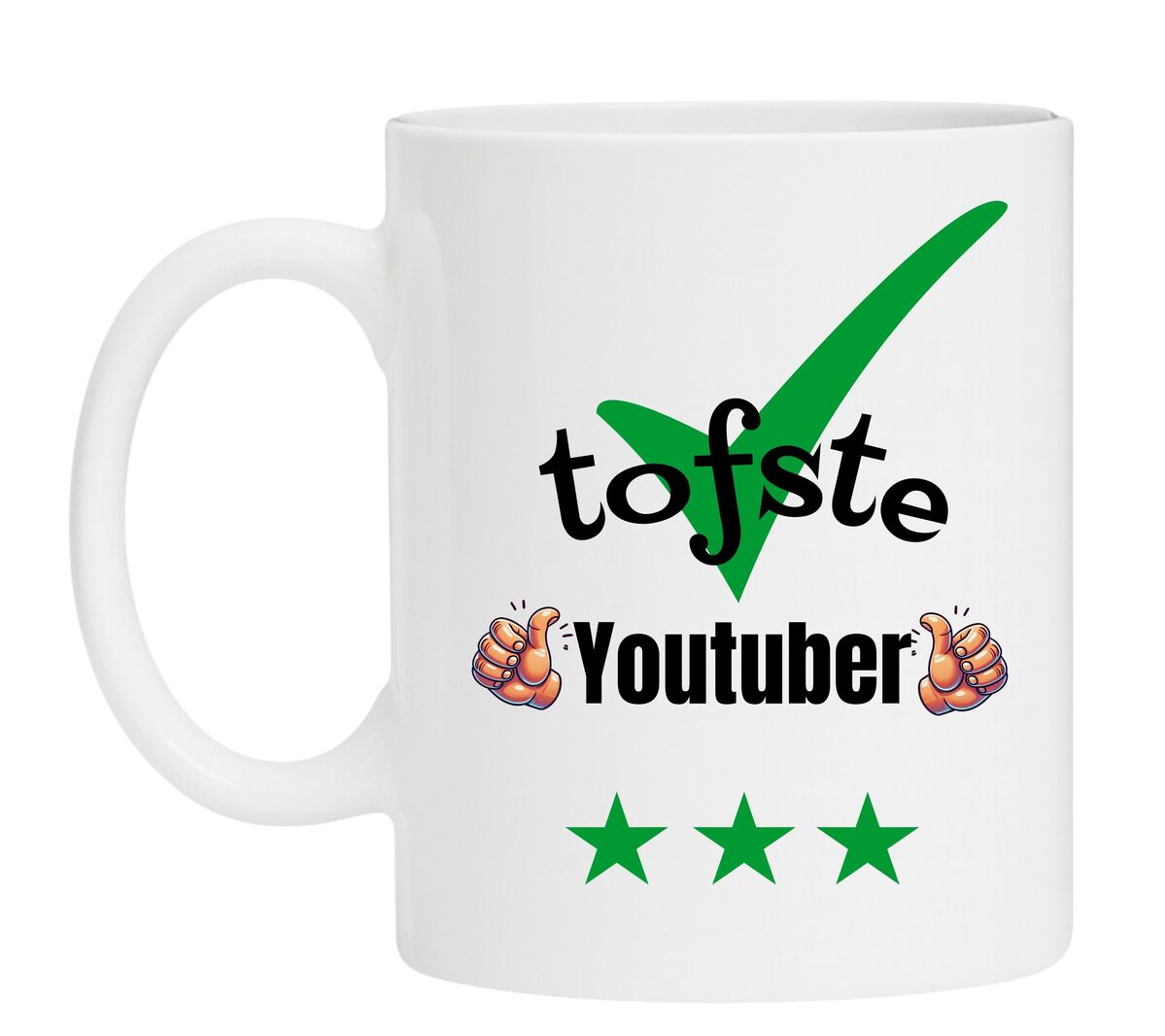 Een leuke mok speciaal voor de tofste Youtuber