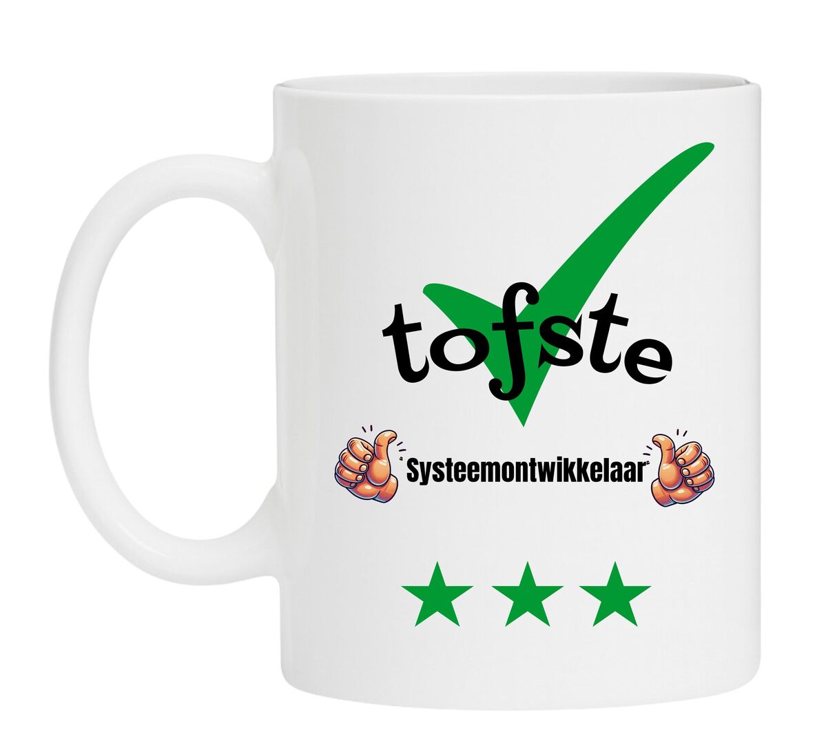 Een toffe mok speciaal voor de tofste Systeemontwikkelaar