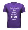 foto 3 Eindelijk 1 jaar in dienst het humoristische stomme t-Shirt jubileum edition