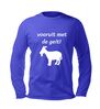 foto 2 Geiten power longsleeve vooruit met de geit edition unisex
