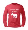foto 3 Geiten power longsleeve vooruit met de geit edition unisex