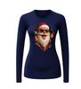 foto 7 Grappig Kerstmannen shirtje! De kerstman breekt uit het T-shirt lange mouw