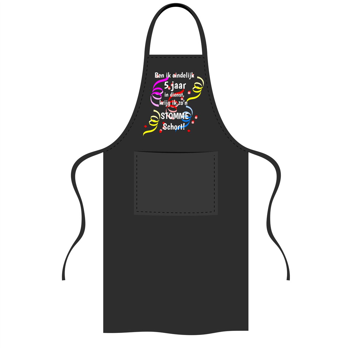Humor schort 5 jaar in dienst grappig cadeau voor collega’s en werknemers