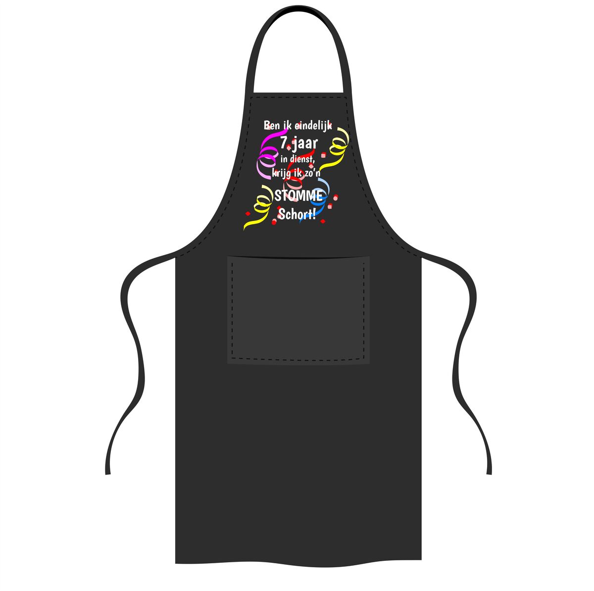 Humor schort voor 7 Jaar dienst met tekst  krijg Ik zo’n stomme Schort