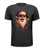 Kerstman shirt grappig De kerstman kruipt uit shirt!