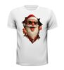 foto 13 Kerstman shirt grappig De kerstman kruipt uit shirt!