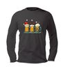 Kerstshirtje met bierprint opdruk longsleeve kerst sfeer