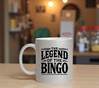 foto 4 Legend of the bingo zilveren glitter mok voor de échte bingo legende