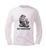 foto 4 Longsleeve met pensioen hilarisch shirt met scootmobiel voor de nieuwe pensioganger