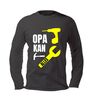 Longsleeve opa kan alles met gereedschap prints stoer cadeau voor de handige opa