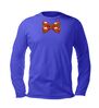 foto 2 Longsleeve shirtje Kerst foute vlinderstrik met oliebollen print.