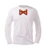 foto 4 Longsleeve shirtje Kerst foute vlinderstrik met oliebollen print.
